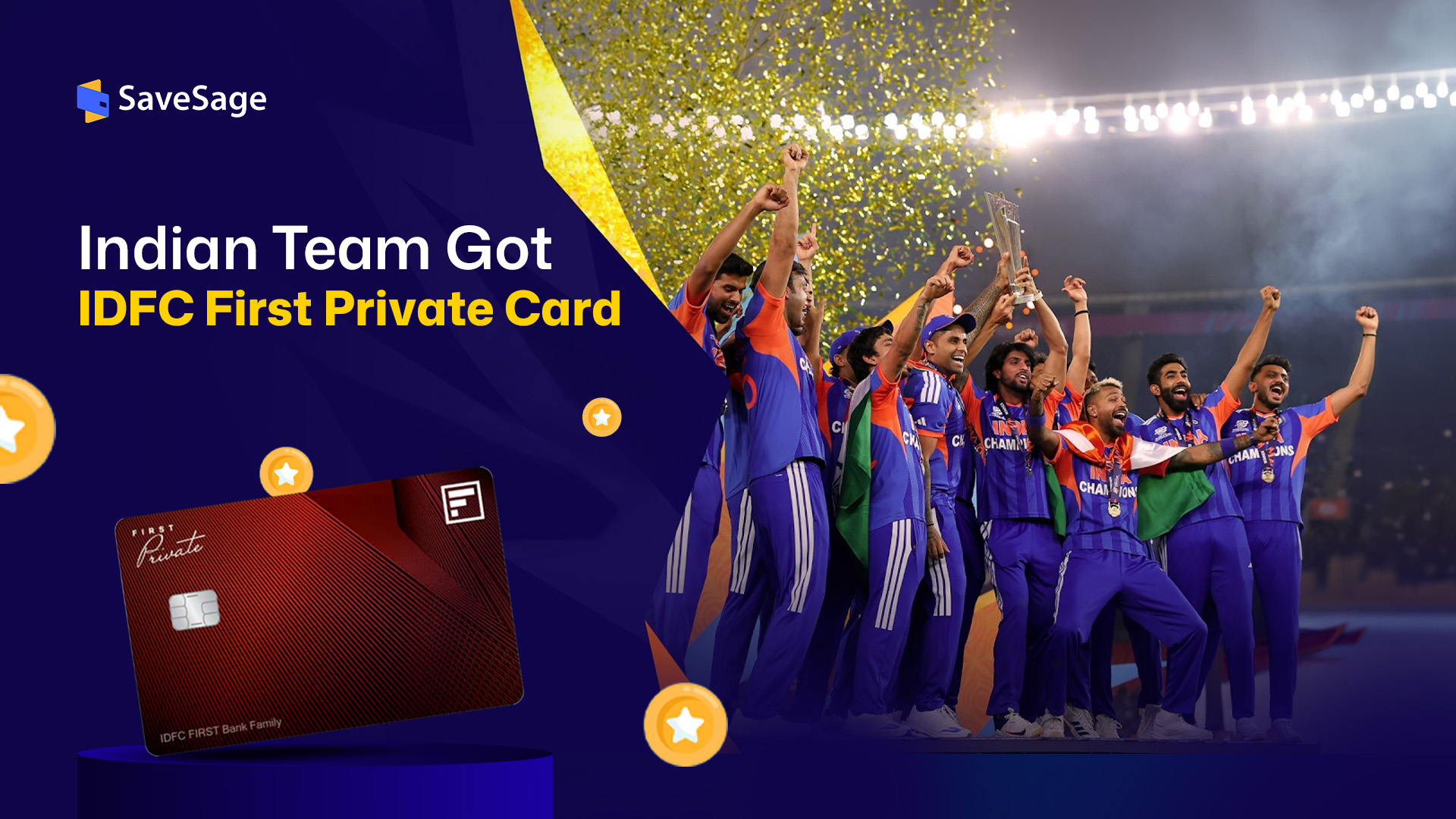 Team India Gets IDFC FIRST Private Card with 1 Million Points