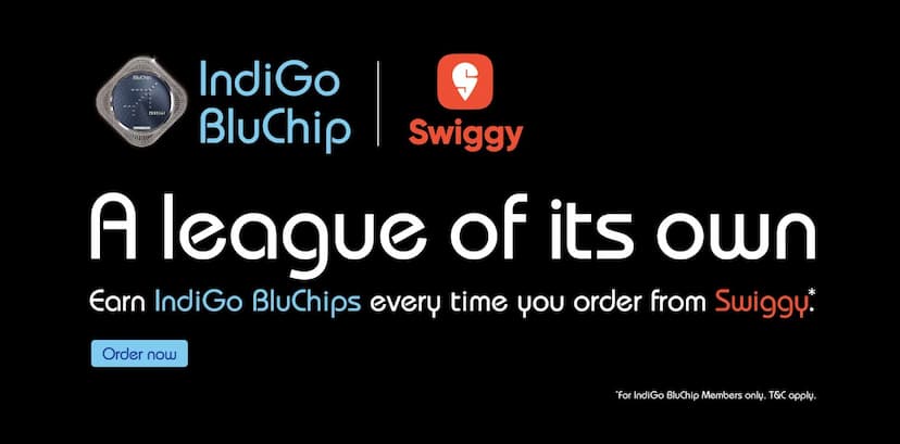 Earn More IndiGo BluChip Coins with the Swiggy Partnership